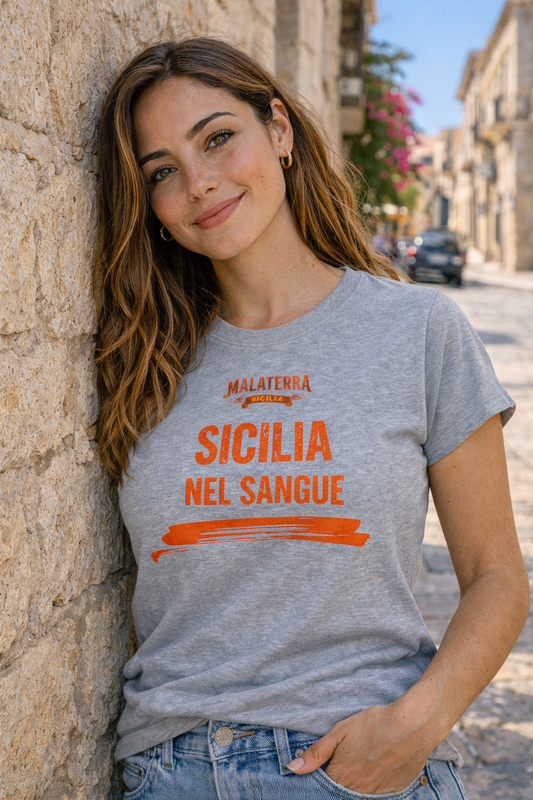 La maglietta della Sicilia nel sangue.